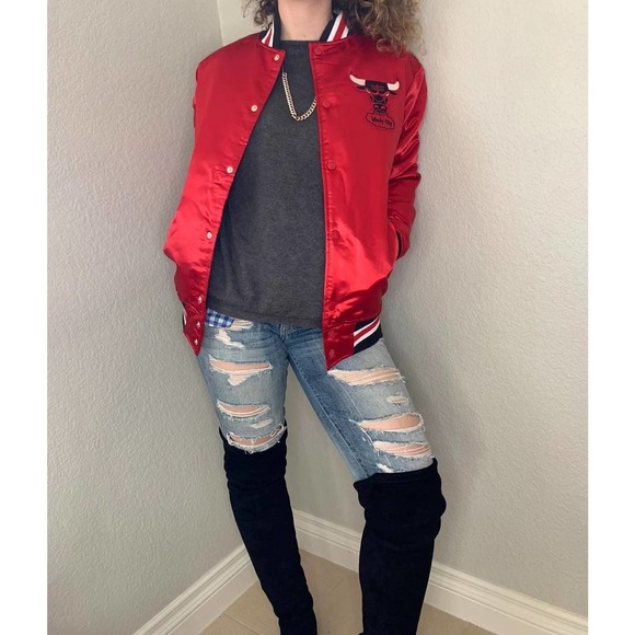 XXL Mitchell & Ness NBA Jacket Chicago Bulls - Picture 3 of 12